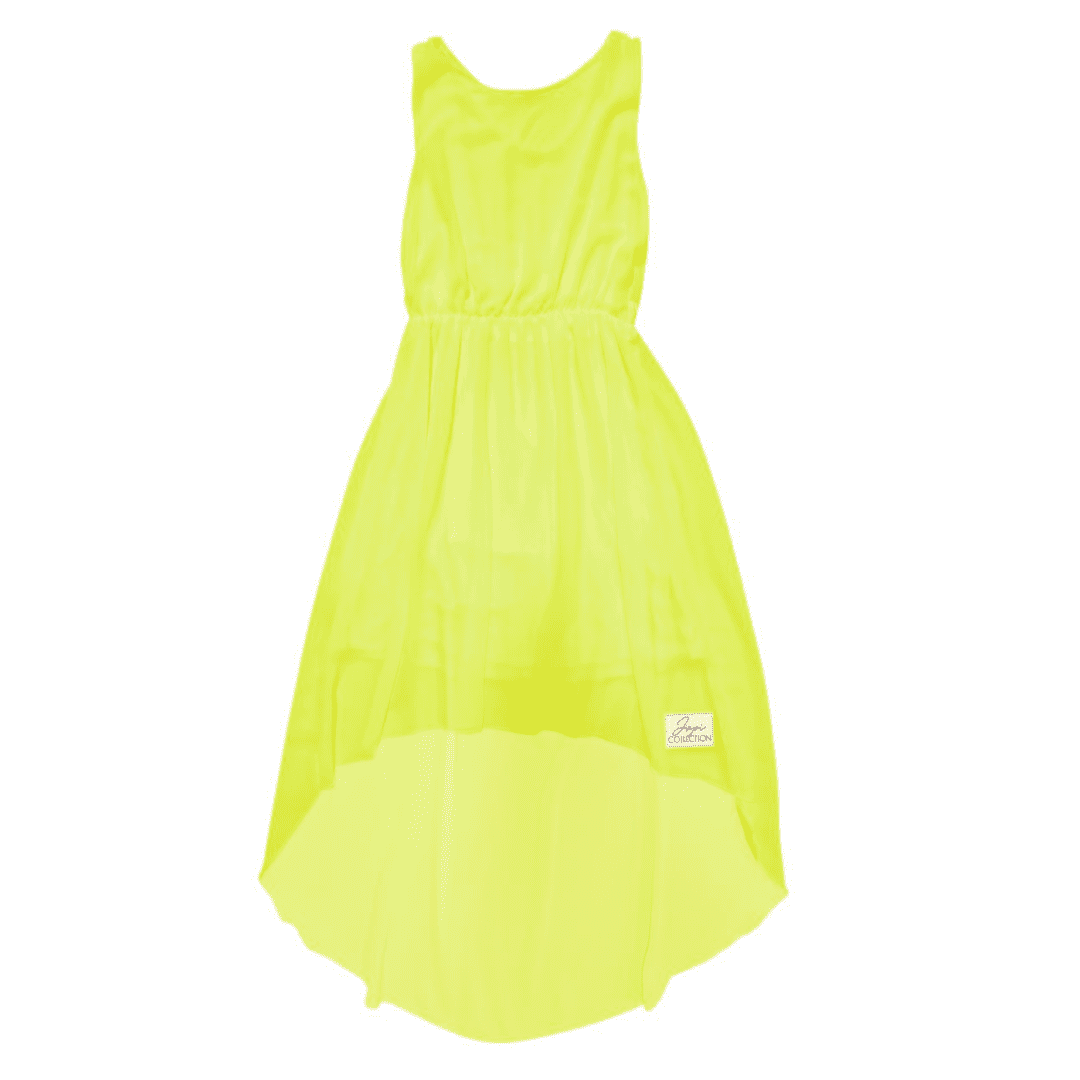 Šaty Fairytale tielkové Neon žlté