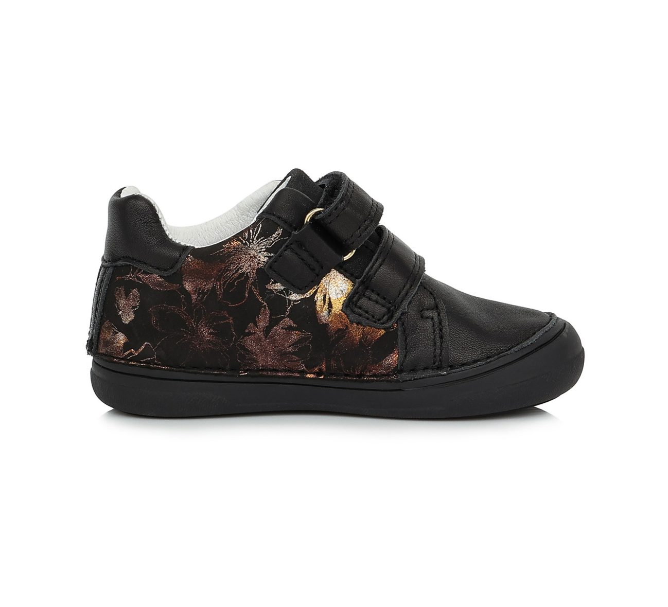 DDstep kožené topánky Metalic flower 078 389 – Obrázok 5