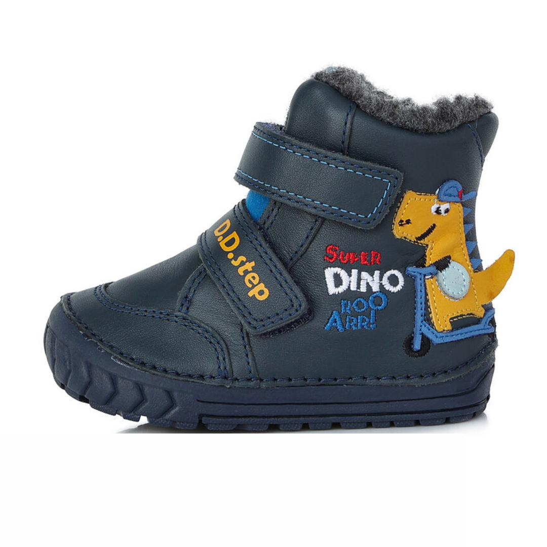 DDstep kožené zimné topánky W029-394A Dino