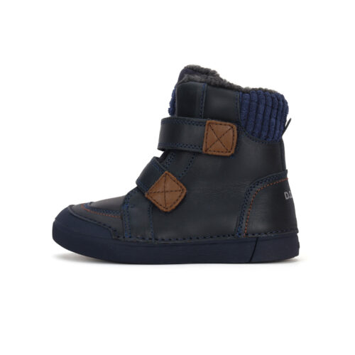 DDstep kožené zimné topánky W068-394A Blue