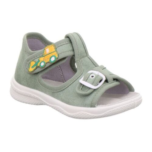 Superfit papuče Polly Green s bágrom