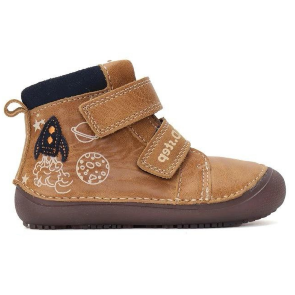 DDstep kožené topánky Barefoot Chocolate A063 42719AM