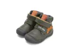 DDstep zimné kožené topánky Líška zelené W082-42774C