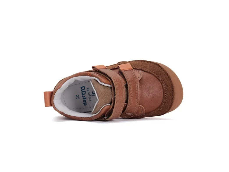 DDstep kožené topánky Barefoot brown S063 51483AM – Obrázok 3