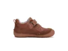 DDstep kožené topánky Barefoot brown S063 51483AM