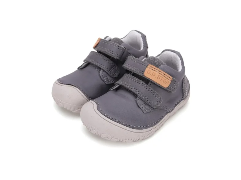 DDstep kožené barefoot topánky Dark grey 073-51761 – Obrázok 6