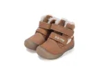 DDstep zimné kožené topánky Chocolate lumino W082-52314A