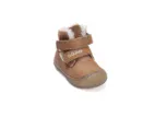 DDstep zimné kožené topánky Chocolate lumino W082-52314A