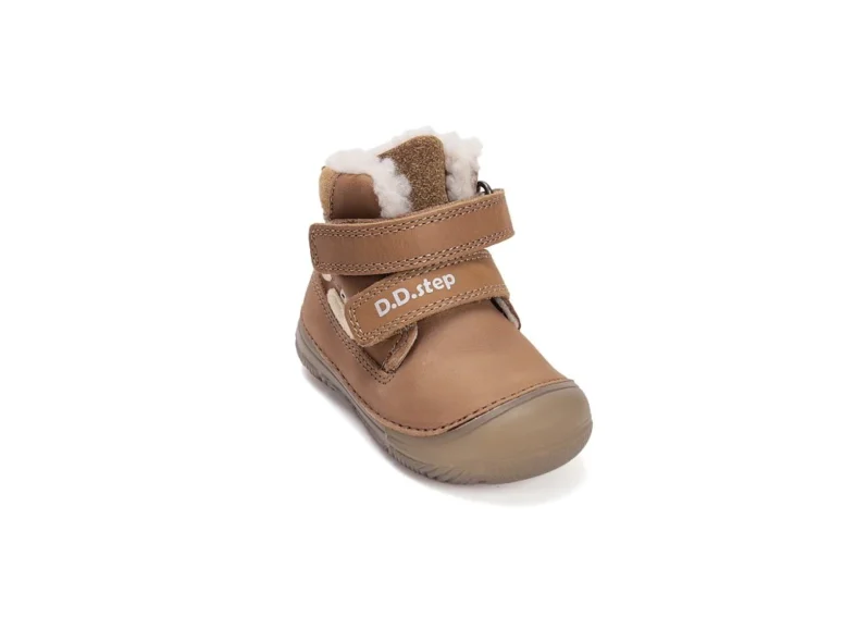 DDstep zimné kožené topánky Chocolate lumino W082-52314A – Obrázok 7