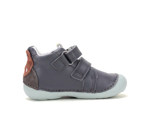 Kožené topánky marine grey S015-62120B